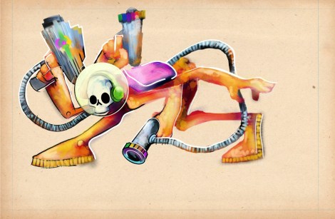 Captain Yeah colored in